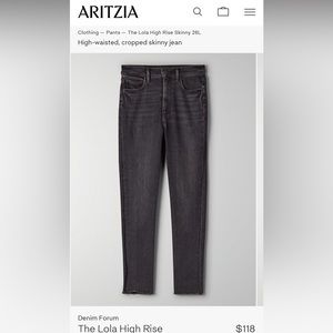 Denim Forum Lola high rise skinny crop